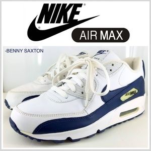 NIKE AIR MAX 90 WHITE / MIDNIGHT NAVY BLUE 2005